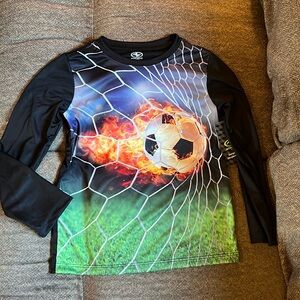 Athletic Works L/S Jersey Style Soccer Tee, XS (4-5), NWT